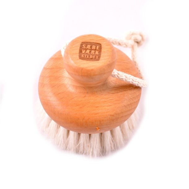 Rund ansigtsbrste med hestehr