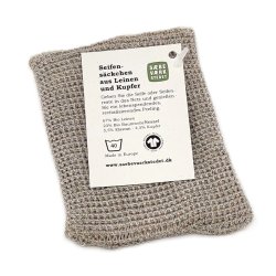 Seifen-sckchen aus Leinen und Kupfer